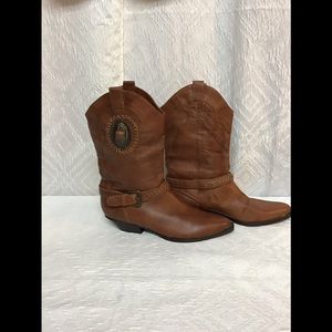 Leather Craft cowgirl boots